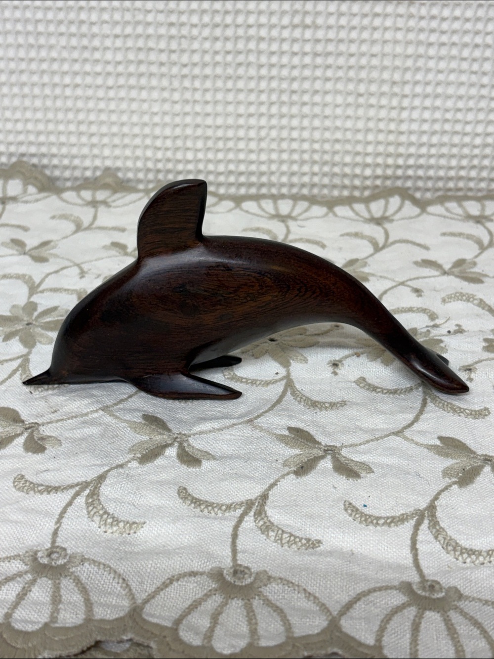 Hand carved Ironwood porpoise